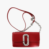Red accessories, front view