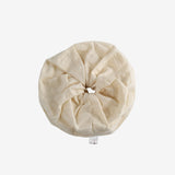 White scrunchy, front view