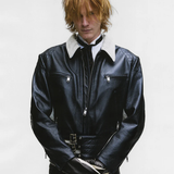 ENFANTS RICHES DEPRIMES - Men Dog In Restraint Leather Jacket