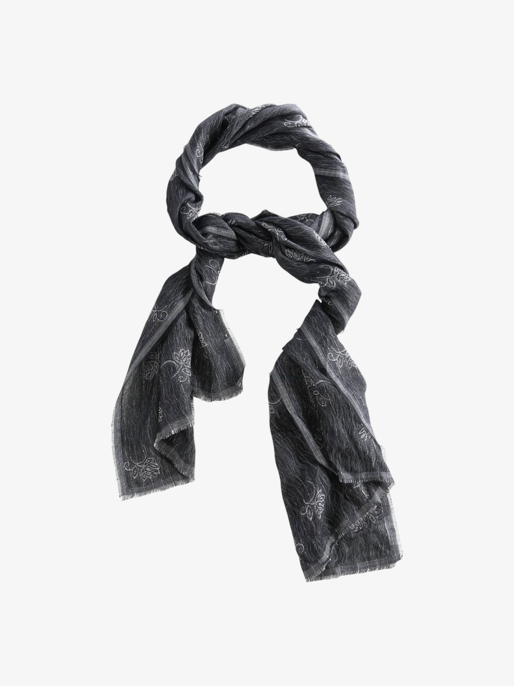 Black scarf, front view