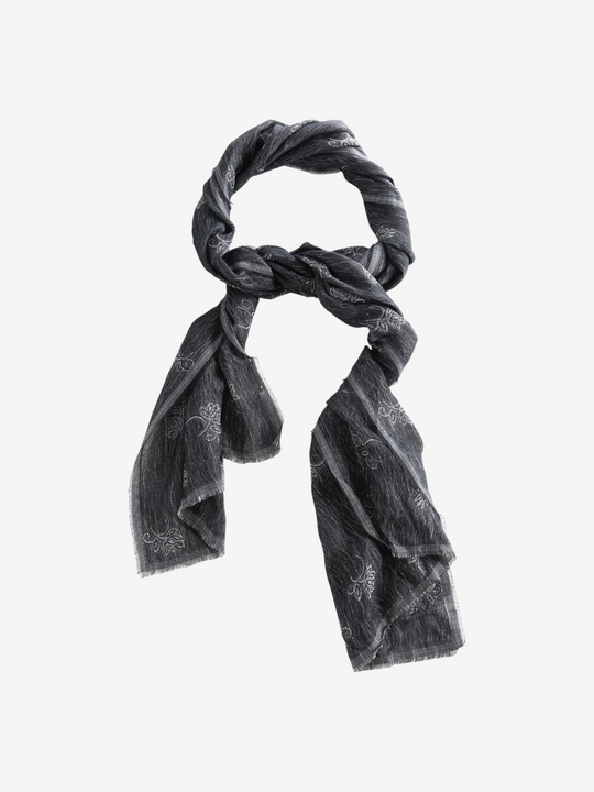 Black scarf, front view