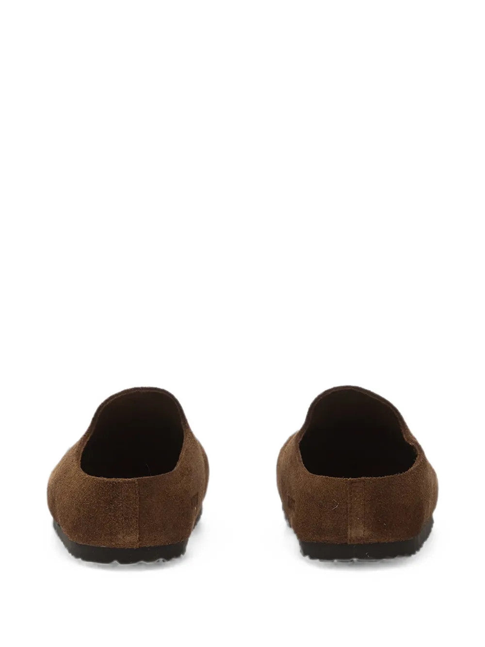 Brown sandals, back view