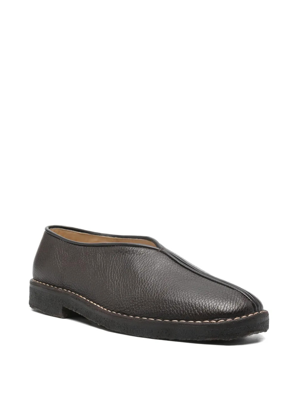 Brown sandals, front view