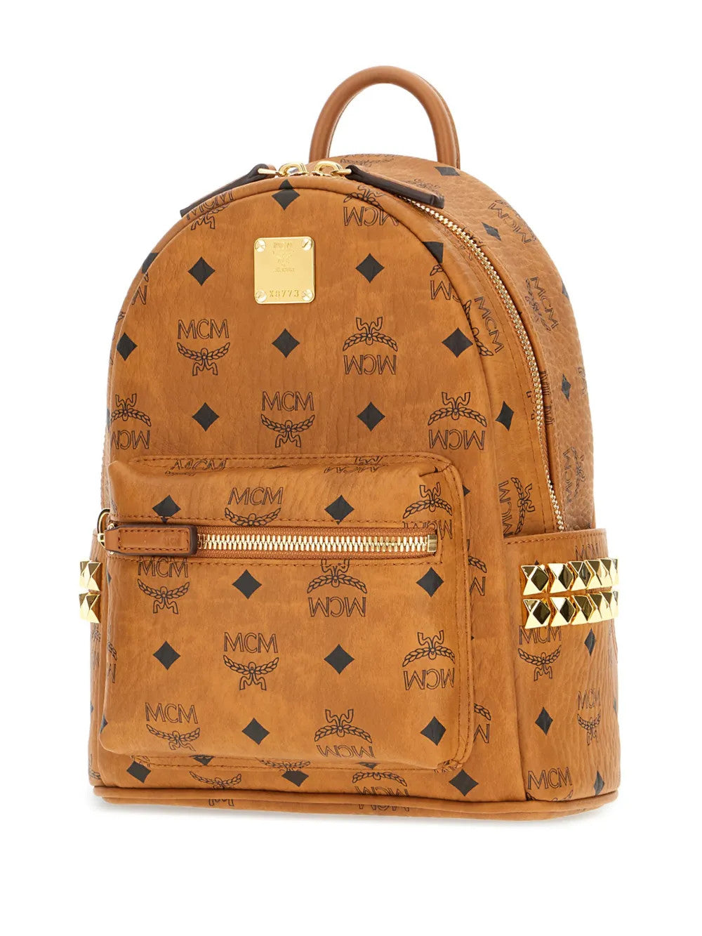 Tan bag, front view