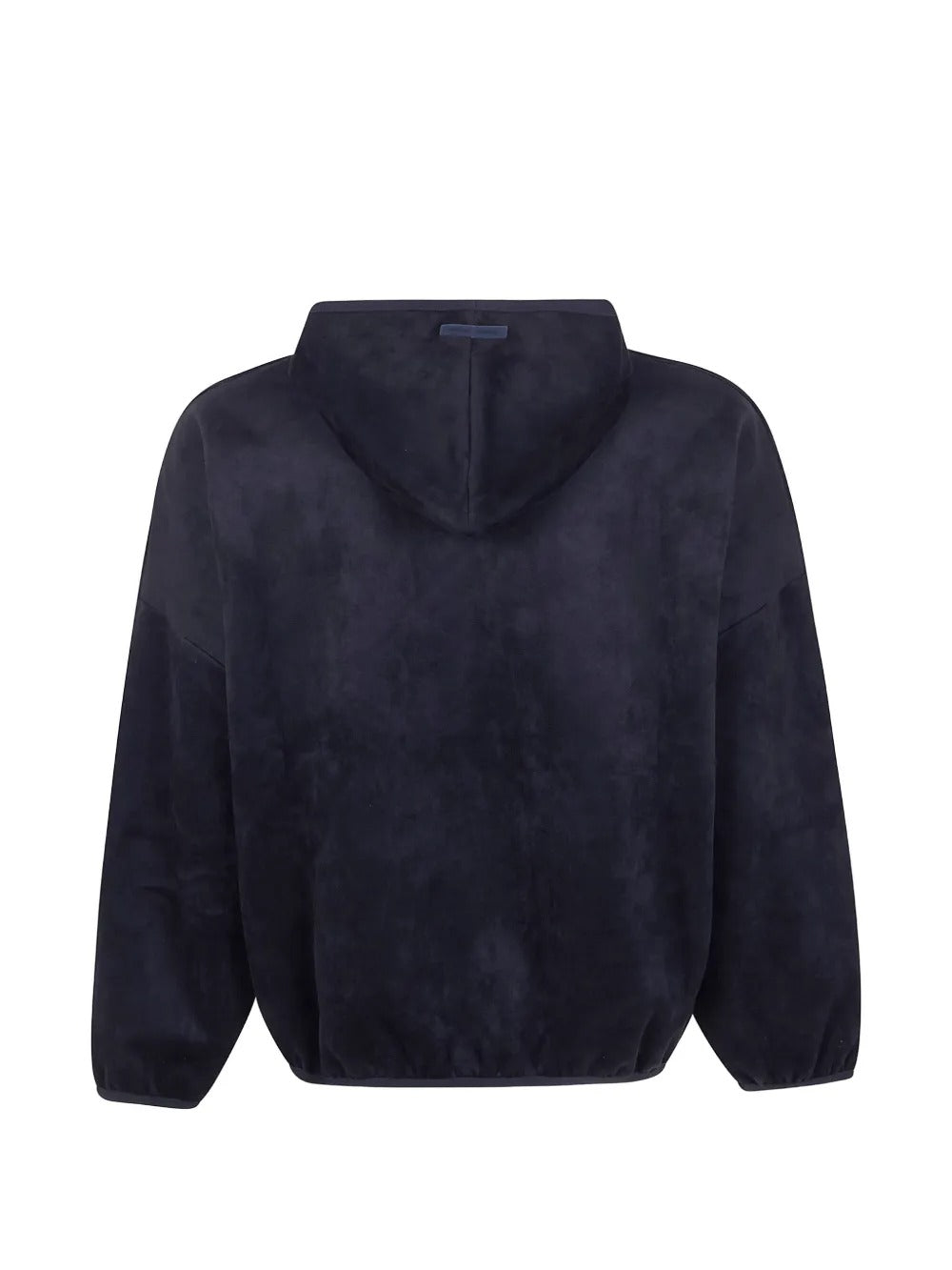 Black hoodie, back view