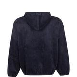 Black hoodie, back view