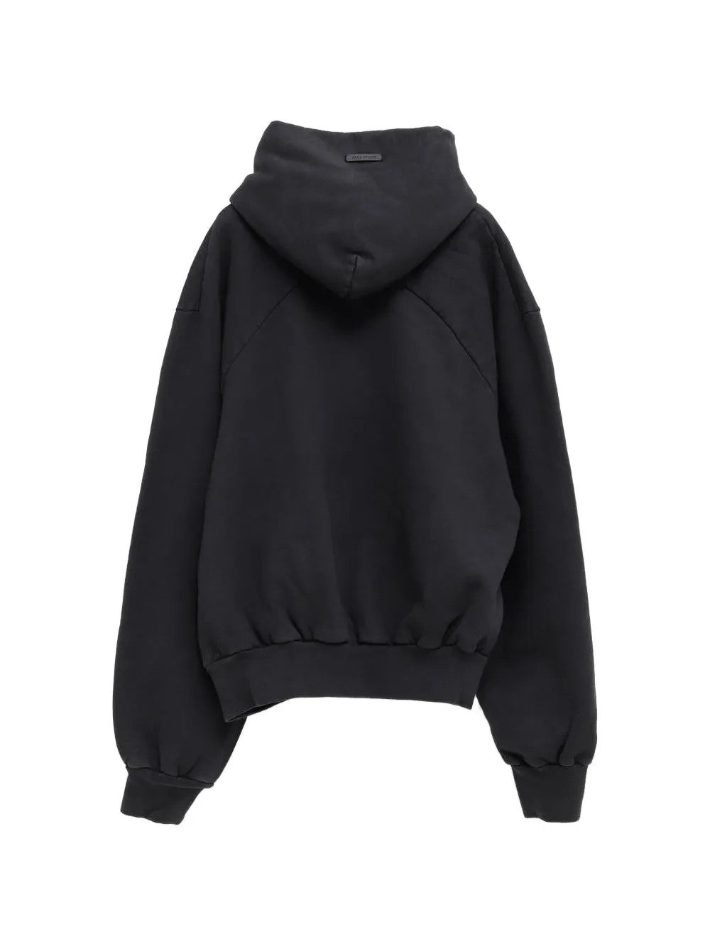 Black hoodie, back view