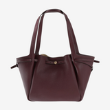 Burgundy bag, front view