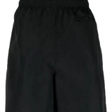 Black shorts, back view