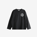 Black t-shirt, front view