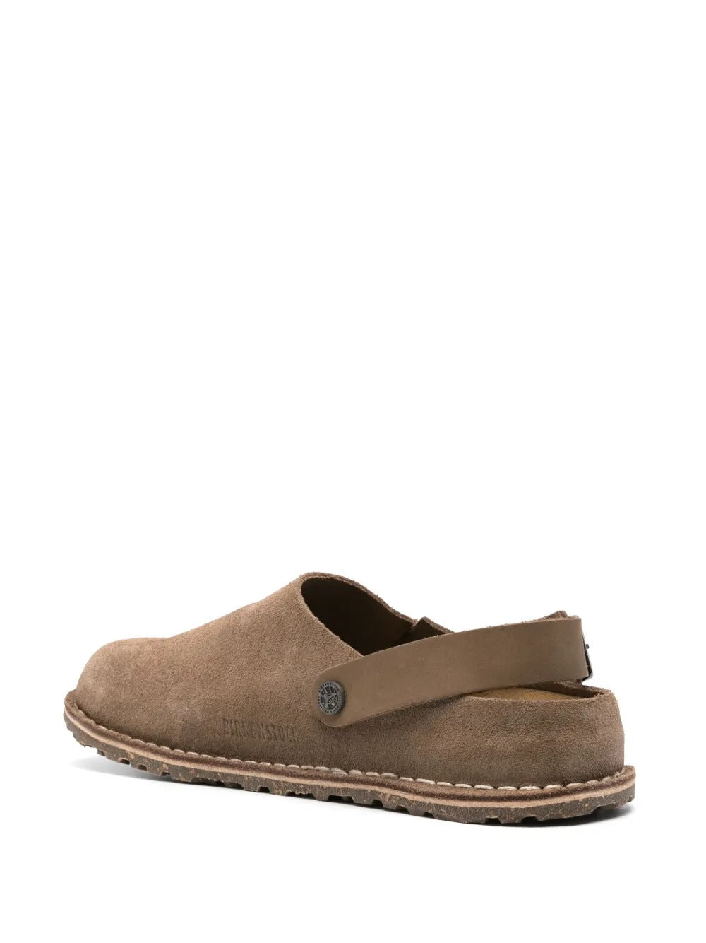 Brown sandals, side view