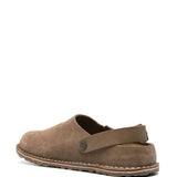 Brown sandals, side view