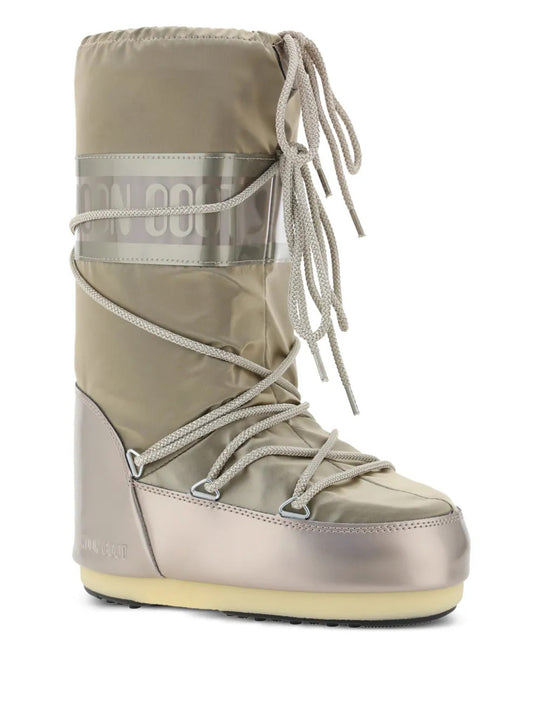 Tan boots, front view
