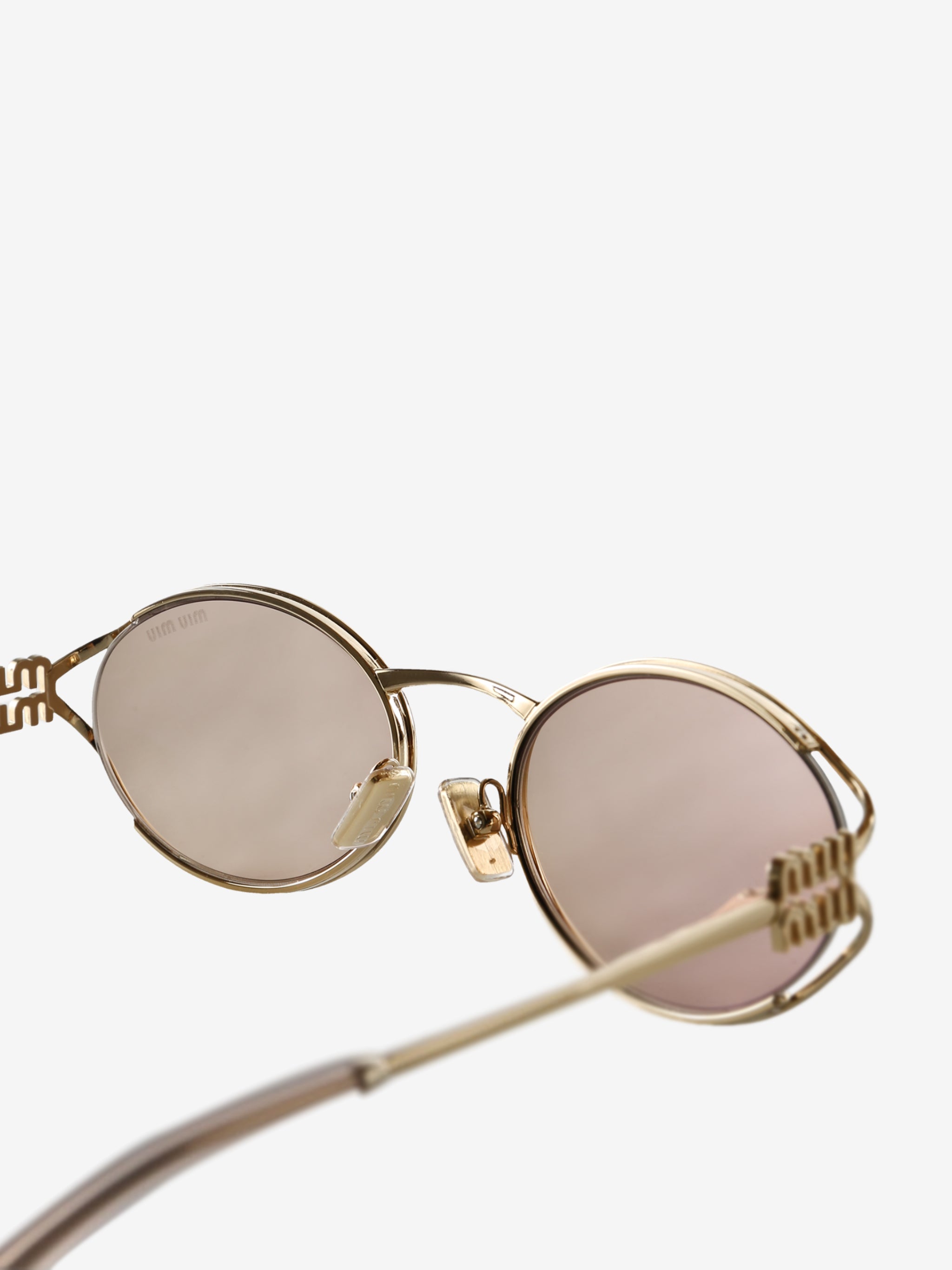 Tan sunglasses, back view