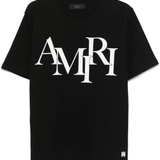 Black t-shirts, front view