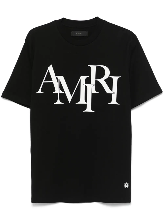 Black t-shirts, front view