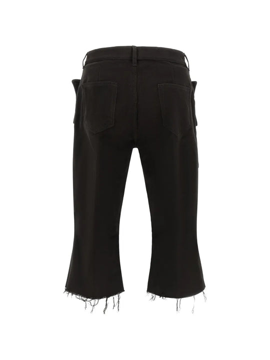 Black pants, back view