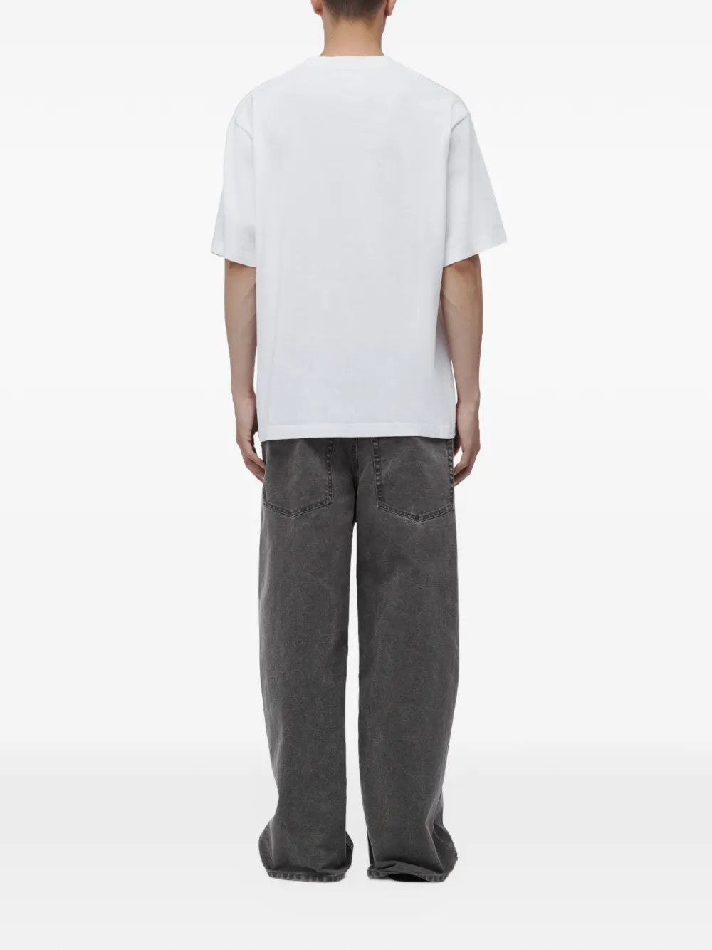 White t-shirt, front view