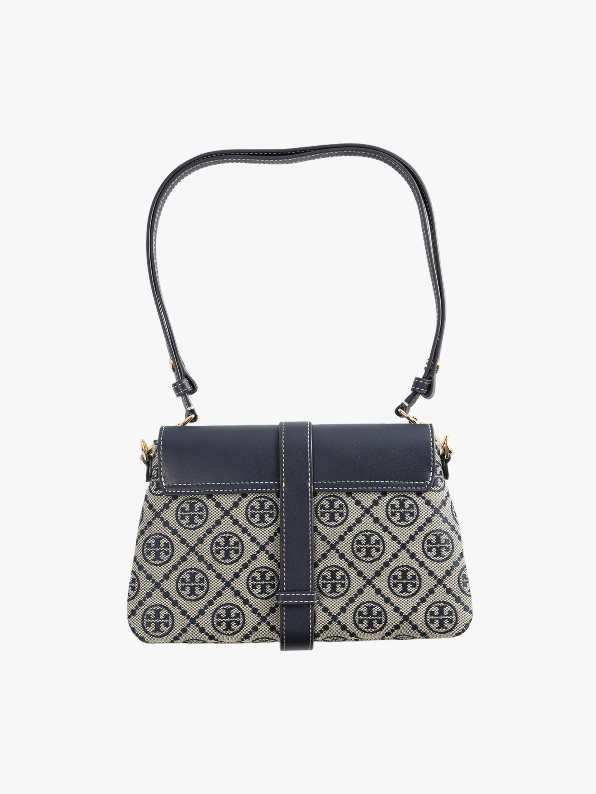 Navy bags, back view