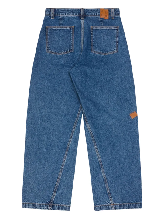 Blue jeans, back view