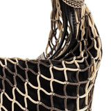 Tan bag, front view