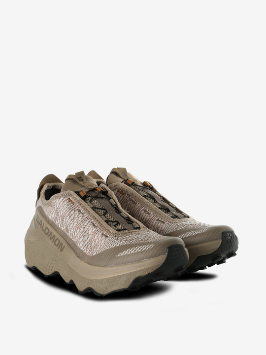 Tan sneakers,side view