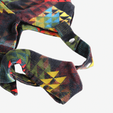 Close up of red bag, showing texture of the Cotton fabric