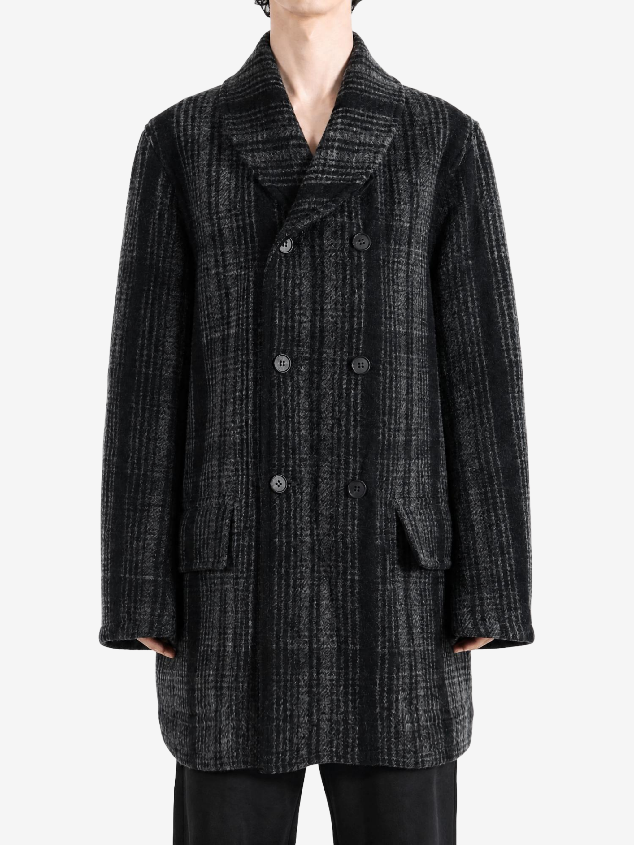 Black jacket, full body view