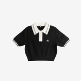 Black t-shirts, front view