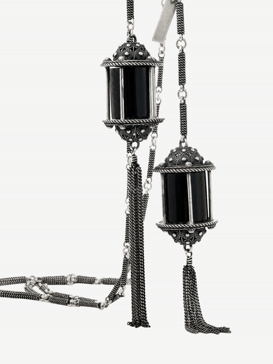 Black jewelry, front view
