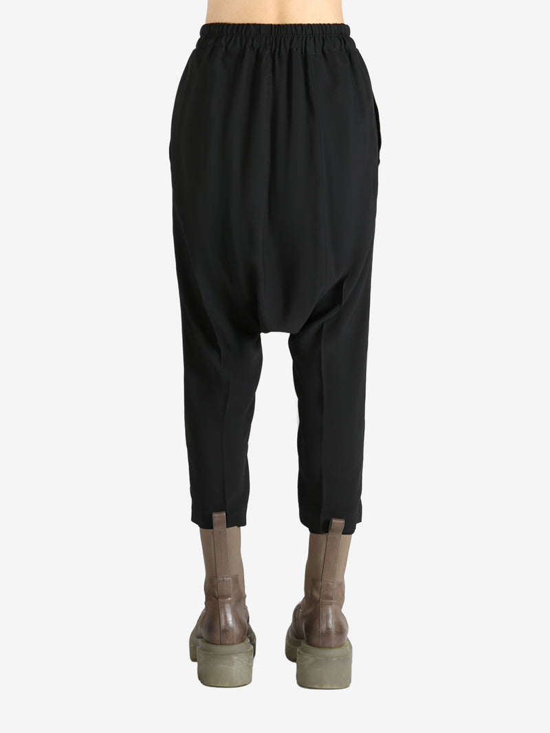 RICK OWENS - Women  Viscose Drawstring Cropped Pants