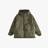 Green jackets-coats, front view
