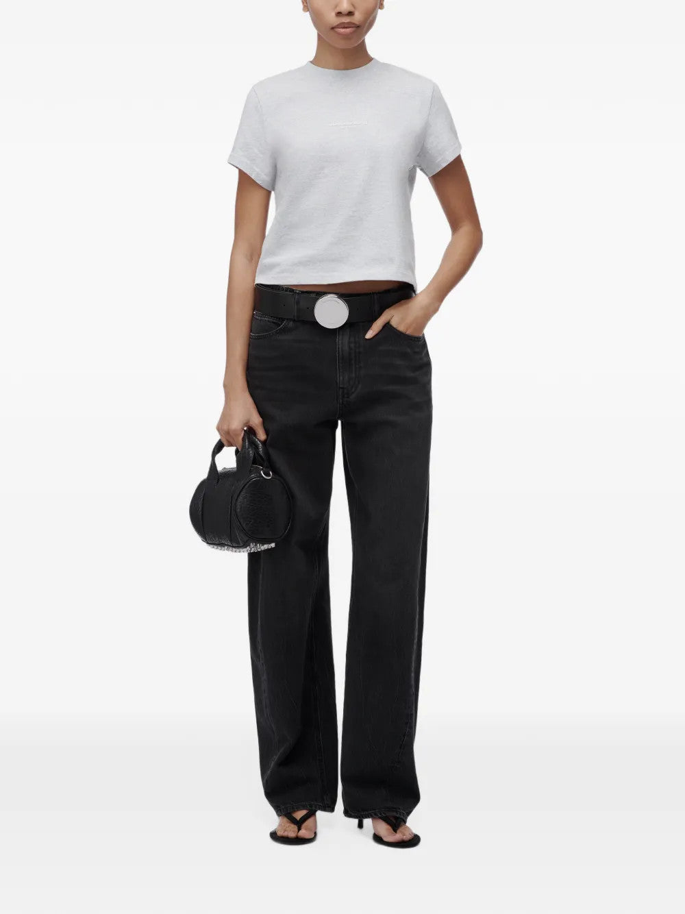 White t-shirt, front view