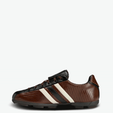 Brown shoes, side view
