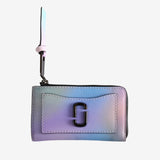 Blue wallet, front view