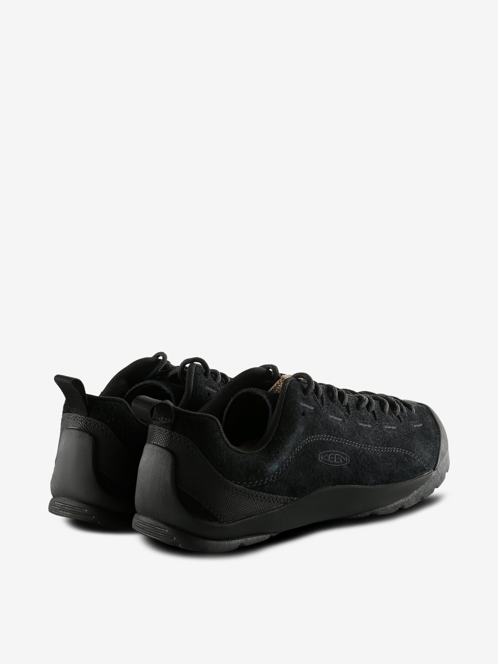 Black sneakers, back view