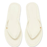 White sandal, top view