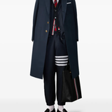 Black knitwear, full body view