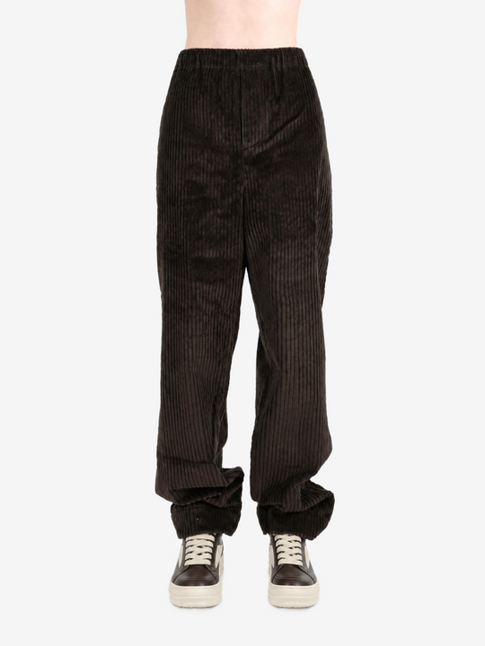 Brown pants, full body view