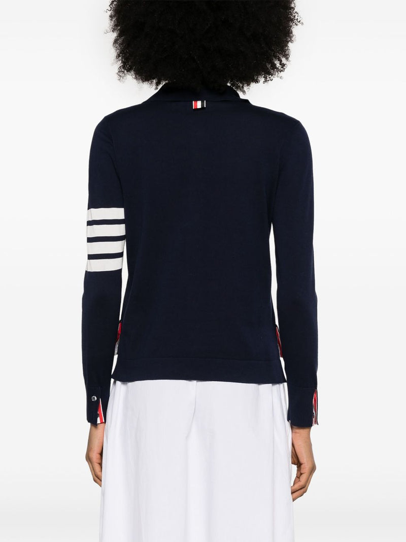 THOM BROWNE - Women Jersey Stitch Button Down Shirt