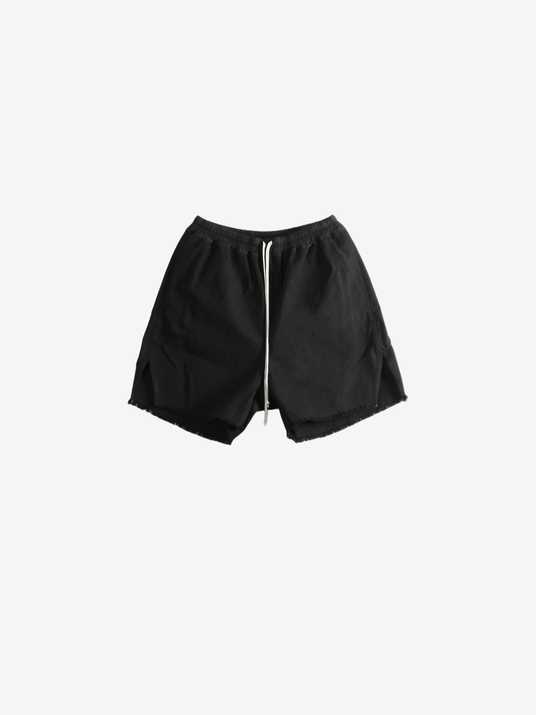 Black shorts, front view