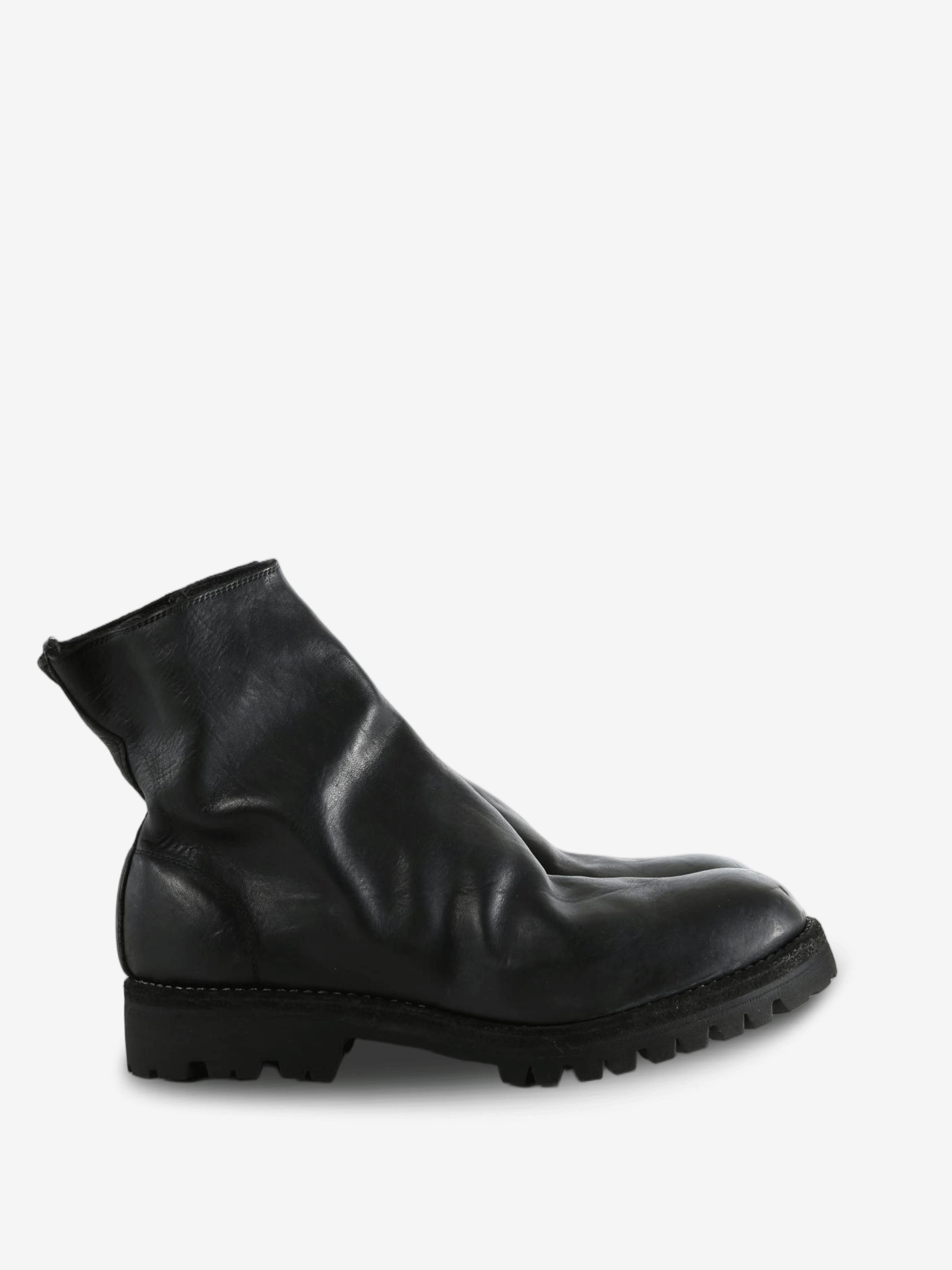 Black boots, side view