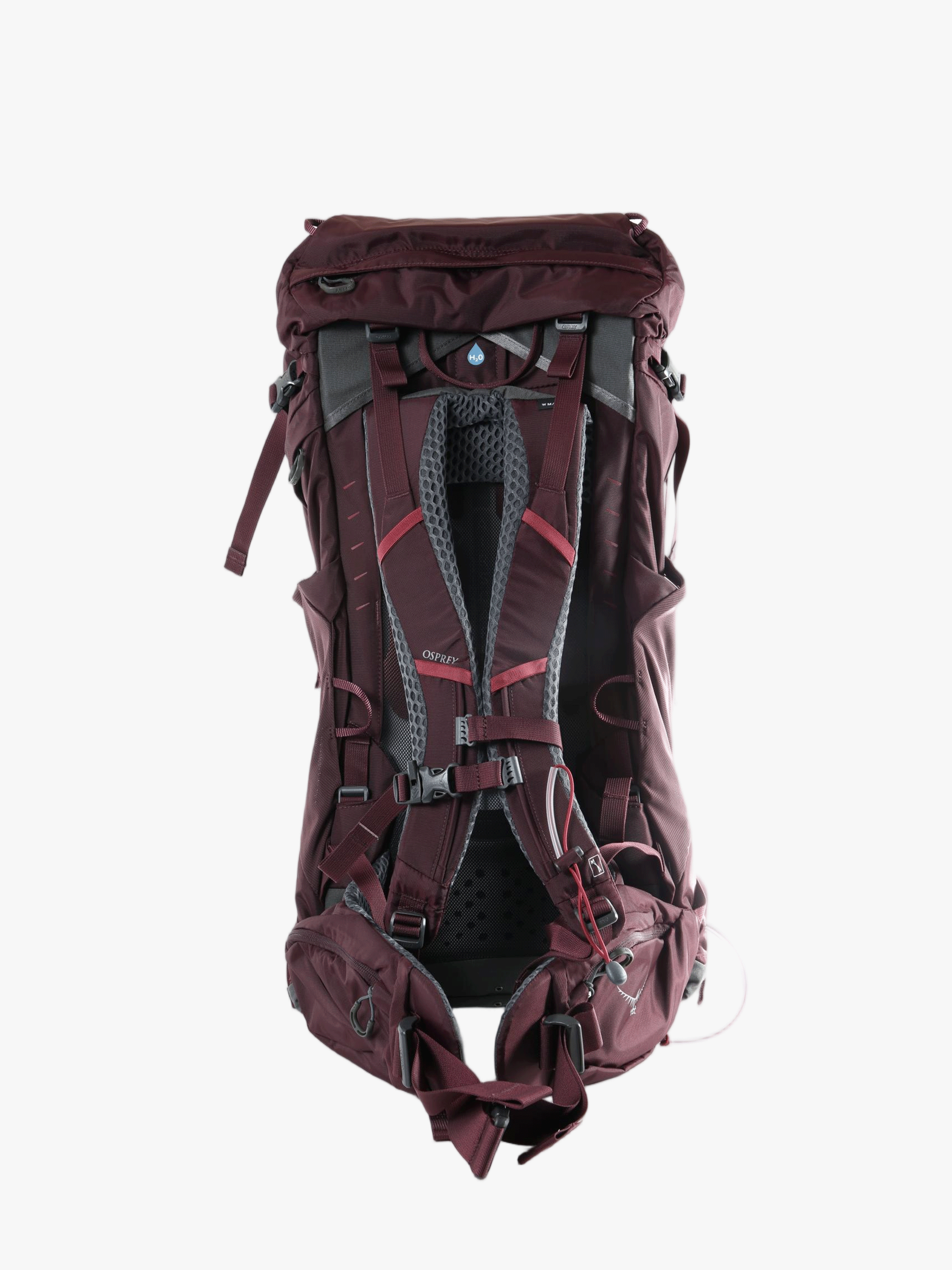 Purple bag, back view