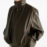 Brown jacket, front view
