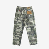 Green jeans, back view