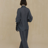 Grey jacket, full body view