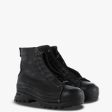 Black boots, front view