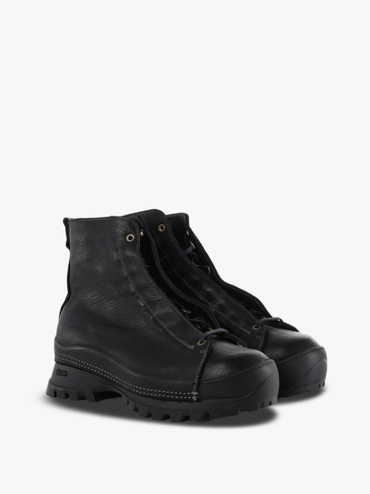 Black boots, front view