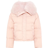 YVES SALOMON - Women Fur Collar Down Puffer Jacket