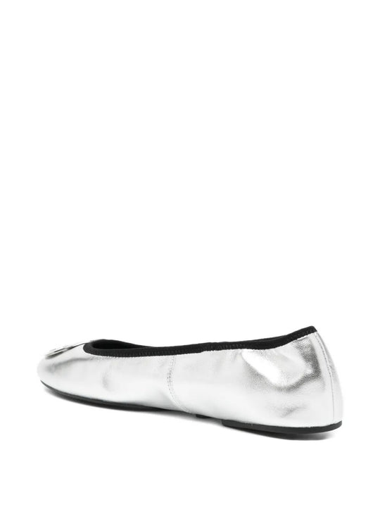 Grey sandals, back view